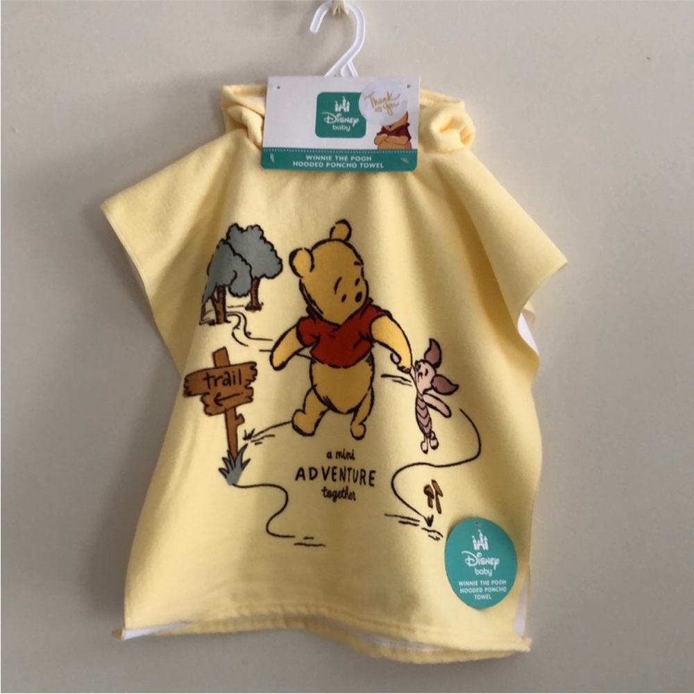 Disney Baby Yellow Winnie the Pooh Hooded Poncho